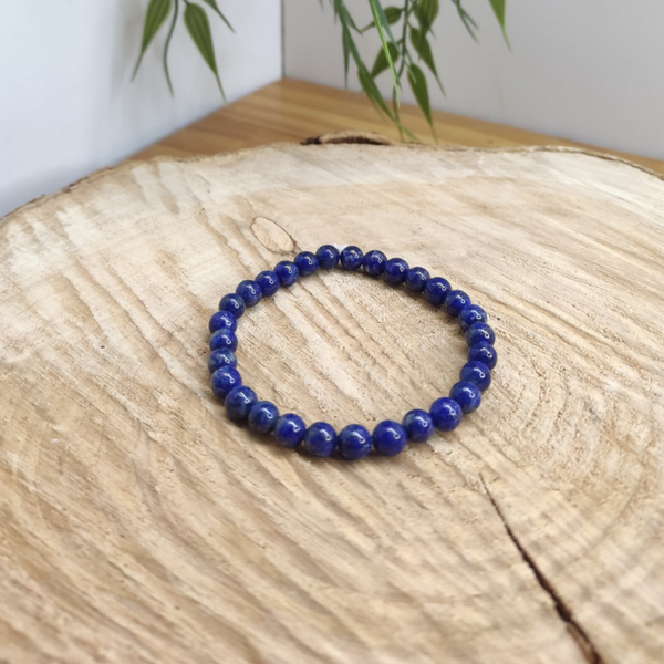 bracelet lapis lazuli 6mm