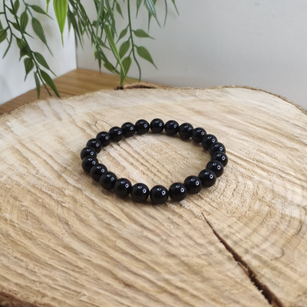 Bracelet obsidienne 8mm