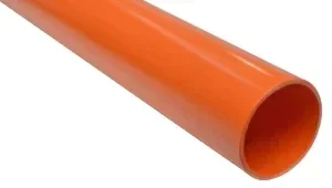T-E MS Tube uPVC orange 63mm prix au mètre (longueur 5m) ref A761063ORANGE