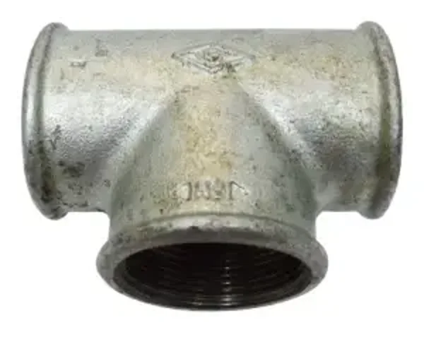 T-E MS Té égal 1 1/2 x 1 1/2 x 1 1/2 inch BSP femelle ajustement en fer ref  D240135
