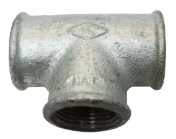 T-E MS Té égal 3/4 x 3/4 x 3/4 inch BSP femelle ajustement en fer ref D240156