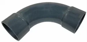 T-E MS Coude femelle 90° 90mm uPVC Gris ref  D240784