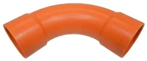 T-E MS Coude femelle uPVC orange 90° 90mm ref D240784ORANGE
