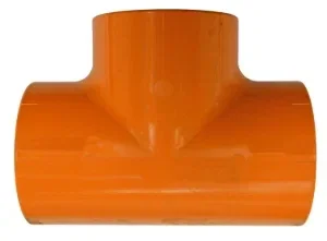 T-E MS Té uPVC orange 63mm ref D240788ORANGE