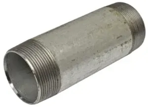 T-E MS Raccord mâle 2 inch BSP M x 6 inch / 150mm Galv ref D240801