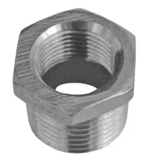T-E MS Raccord réducteur Hexagonal en inox ½ x 3/8 BSP ref D240943
