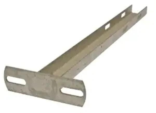 T-E MS Support 460mm à angle droit inox ref D428225