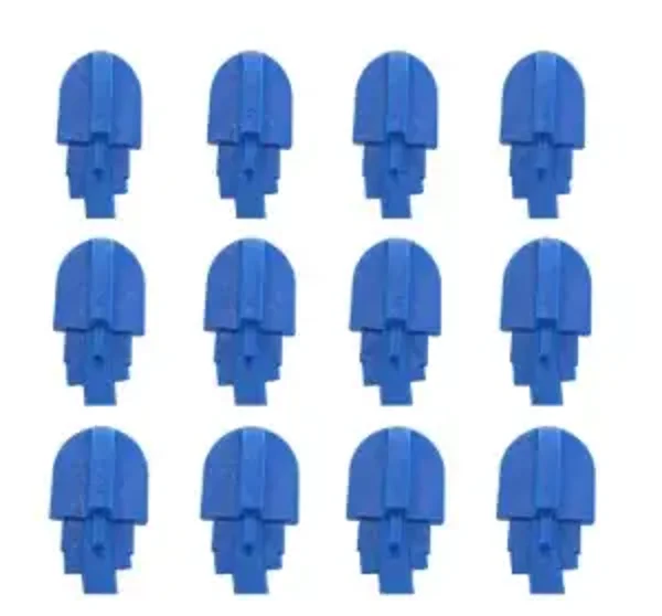 T-E MS Sachet chandelles Isojet bleu (12) sans vis ref D498733BLU