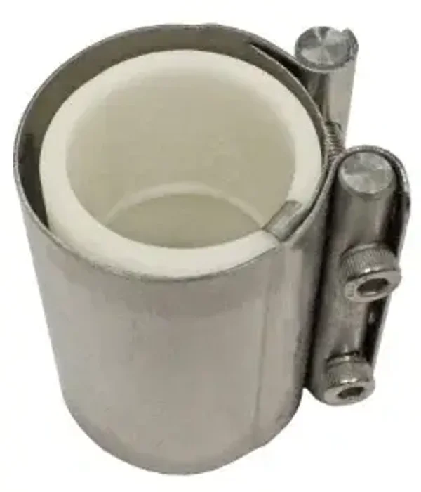T-E MS Raccord inox manchon blanc ref D700199