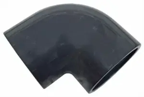 T-E MS Coude uPVC plastique gris 90mm 90° ref DC63AK