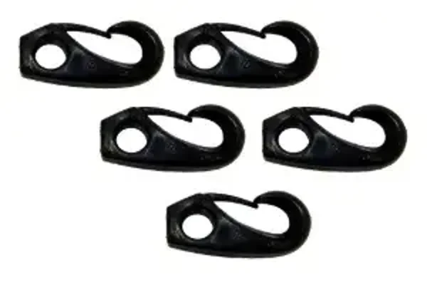 T-E MS Sachet mousqueton en nylon noir (5) ref H010209