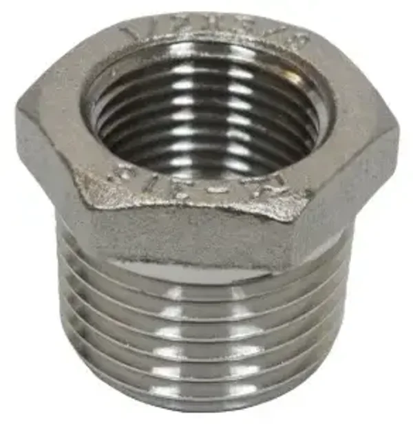 T-E MS Bague de réduction FM 1/2 inch x 3/8 inch inox ref H860059