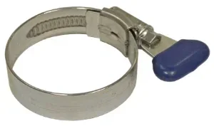 T-E MS Clip pour tuyau vis molletée 35 x 45mm en inox ref M0198