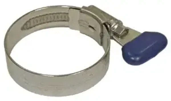 T-E MS Clip pour tuyau vis molletée 35 x 45mm en inox ref M0198