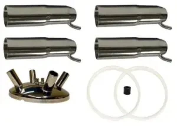 T-E Kit couvercle embouts droit 11mm & gobelet 280g pour Isolac - joints en silicone