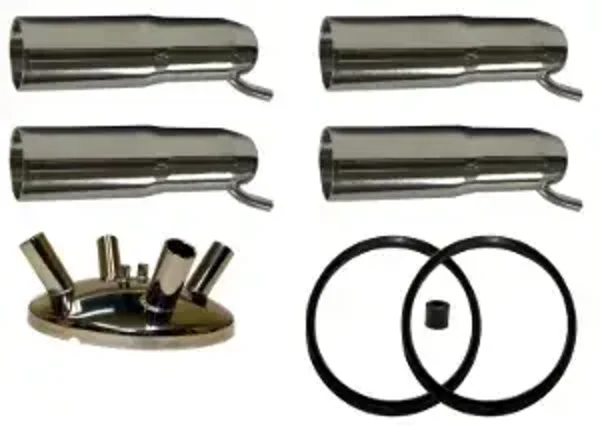 T-E Kit couvercle embouts droit 11mm & gobelet 280g pour Isolac - joints en caoutchouc