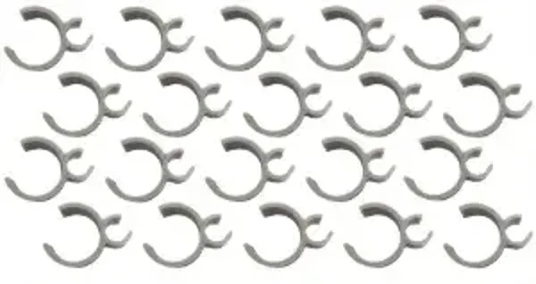 Clip gris pour tuyau 26mm x 12mm (20) . Ref M0438 X20