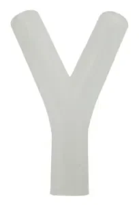 T-E MS Connecteur en Y di 8 mm x de 16 mm en silicone transparent ref M0699