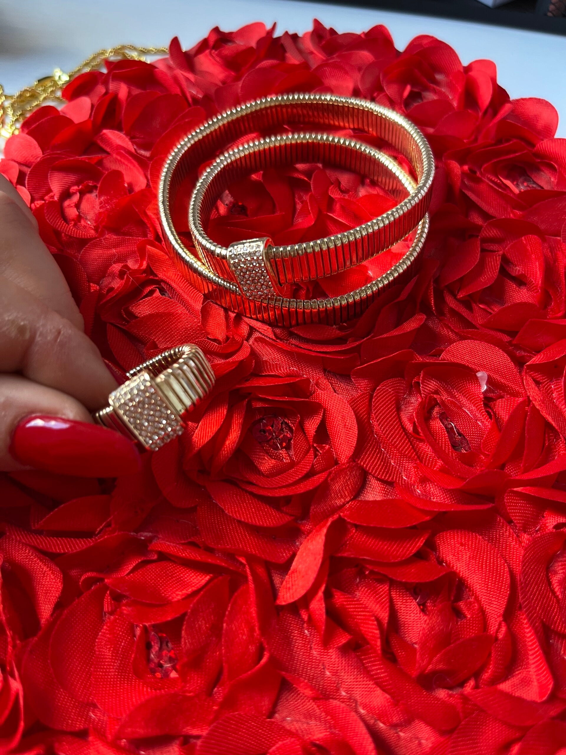 Set placcato in oro 18k