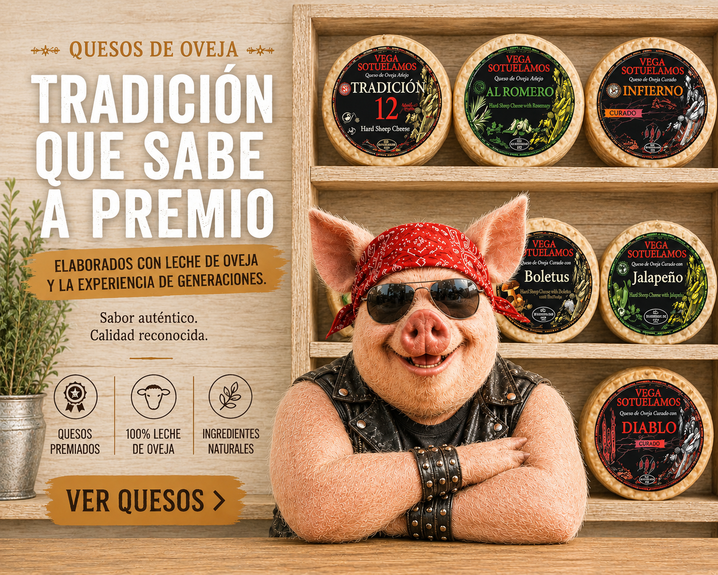 Cerdo y queso