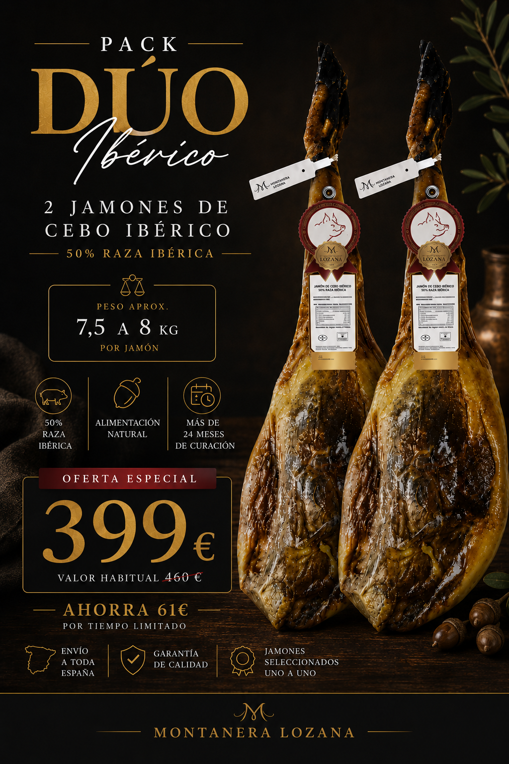 Jamones ibéricos