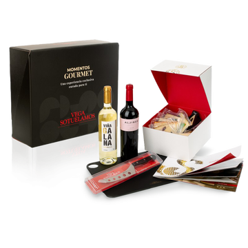 Pack Premium 10 cuñas de queso, vinos Aljibes y tabla de quesos