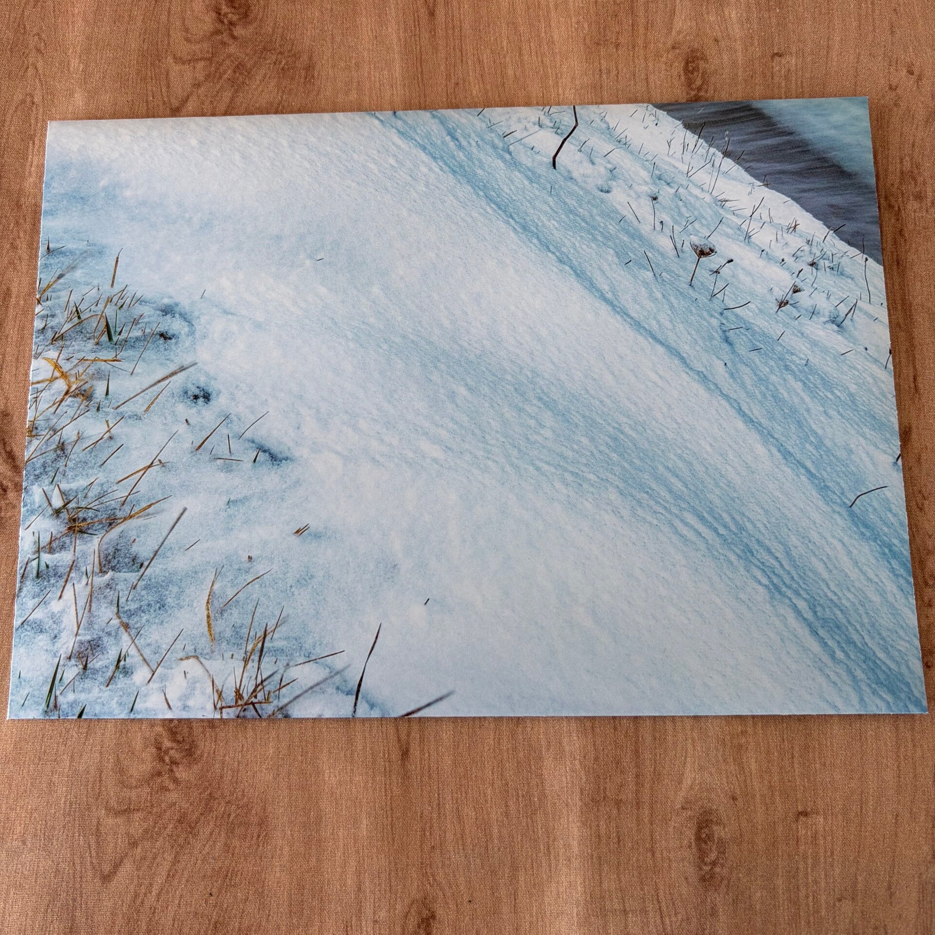 C5-Couverts: Schneegruss / Upcycling