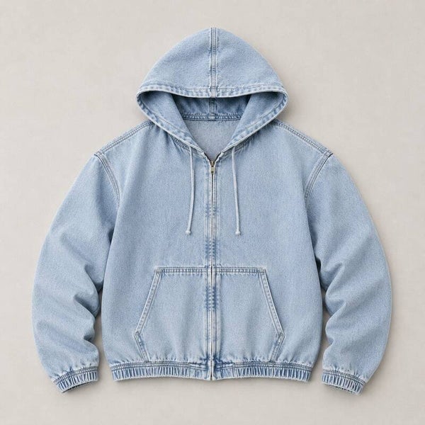 Veste hoodie en jean
