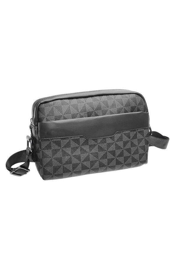 Sacoche motif monogramme
