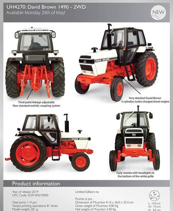 David Brown 1490 2wd  1;32