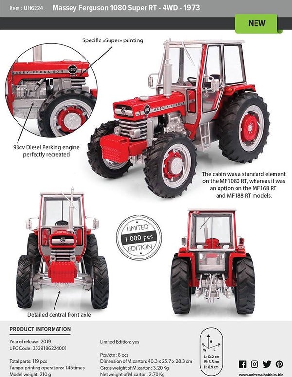 MF 1080 Super RT 4wd Lim.Ed