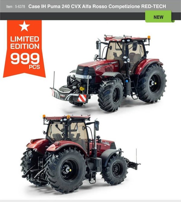 CIH Puma 240 CVX Alfa Rosso   Red Tech 1;32