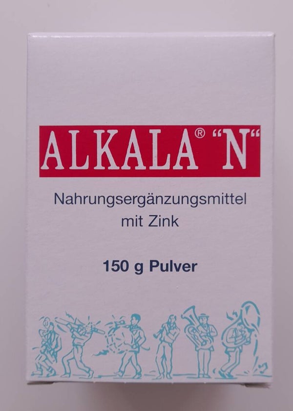 Alkala N  met zink.