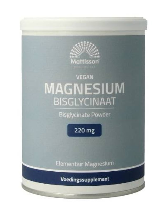 Mattisson Magnesium bisglycinaat poeder 11% elementair magnesium
