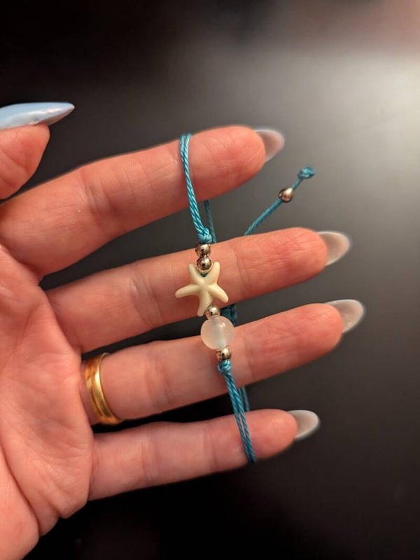 Bracelet étoile turquoise