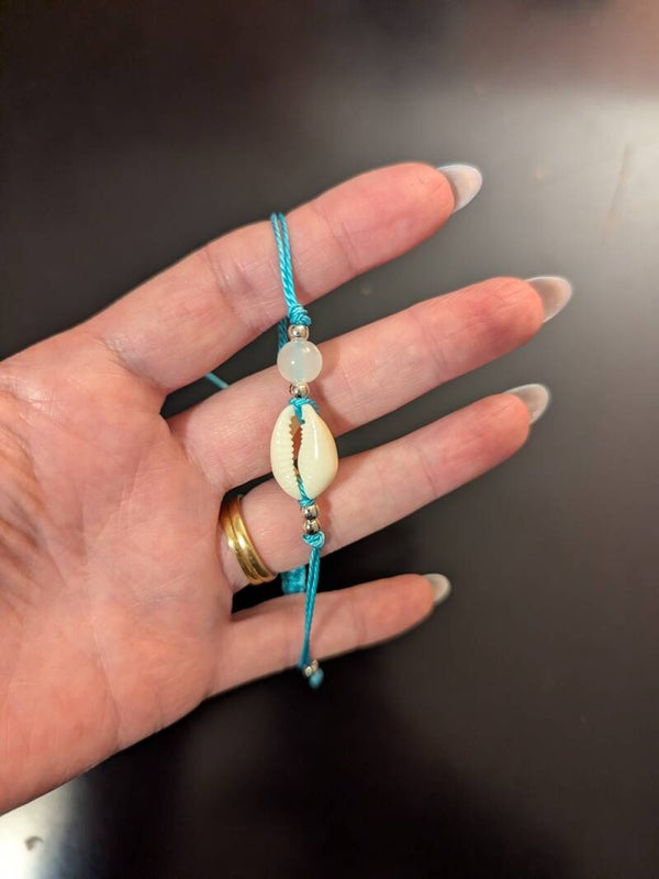 Bracelet coquillage turquoise