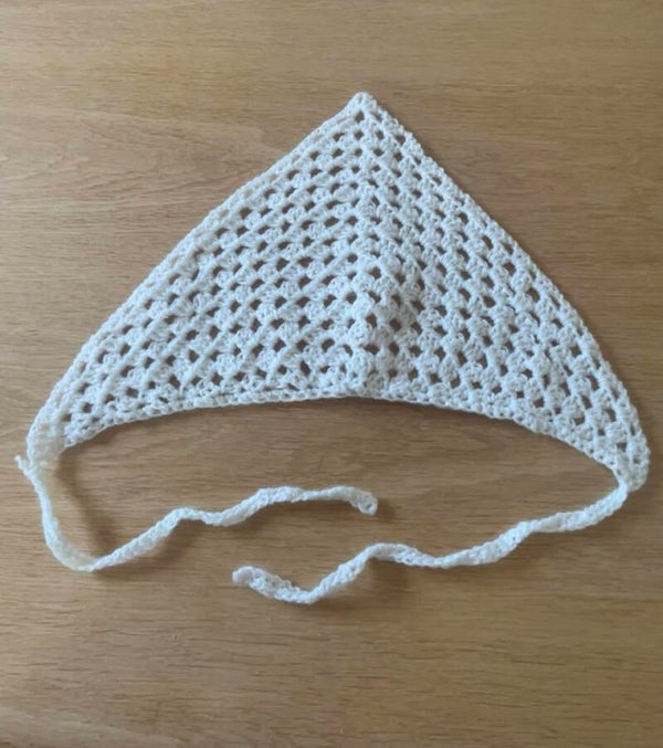 Crocheted bandana