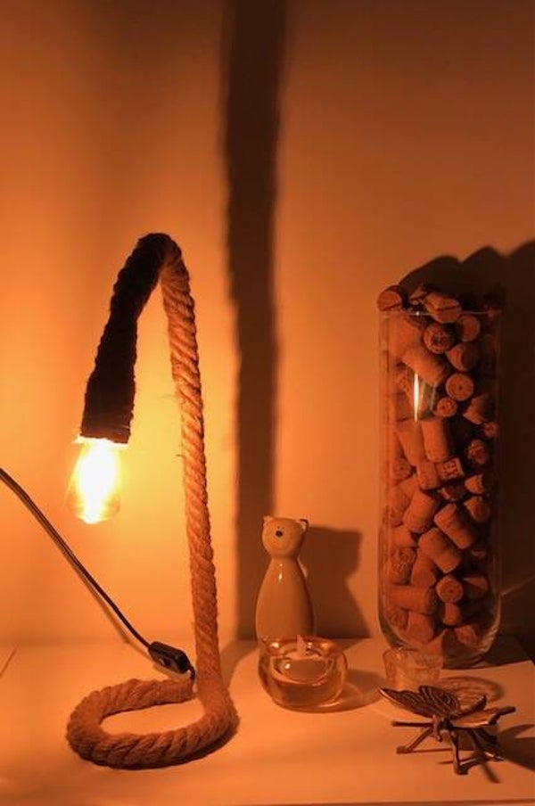 Ship's rope lamp