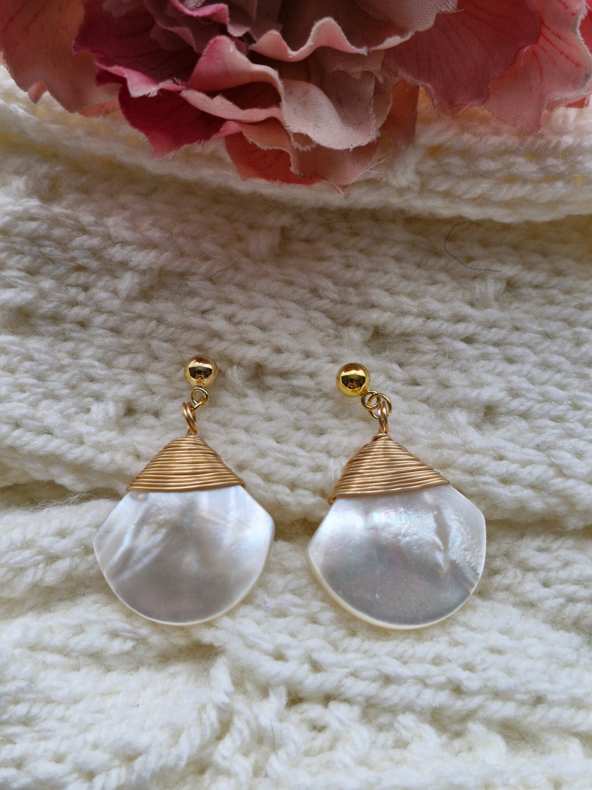 Boucles d'oreilles Nacre