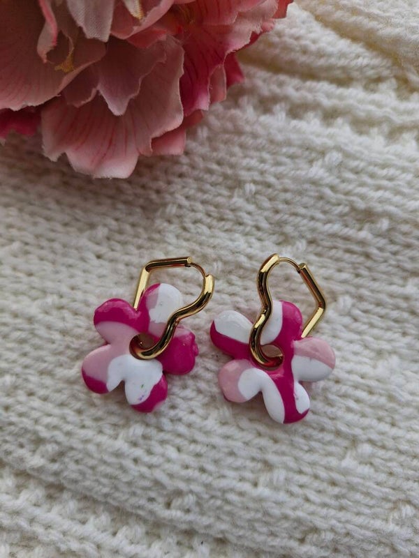 Boucles d'oreilles Lilas