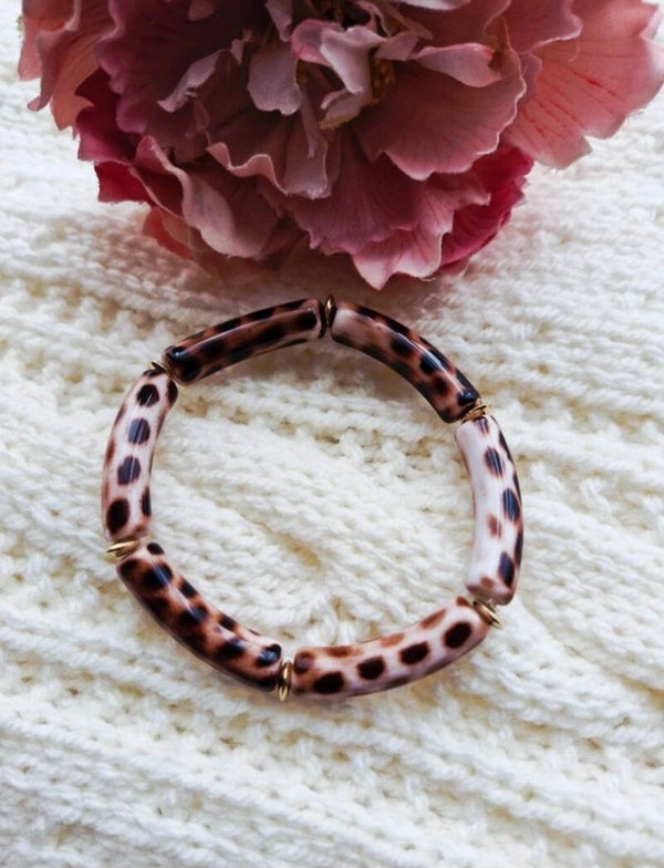 Bracelet Marron & L&opard