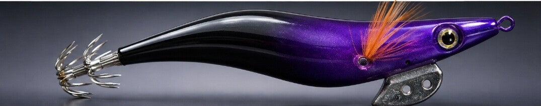 B2F  Squid Jigs Purple Phantom