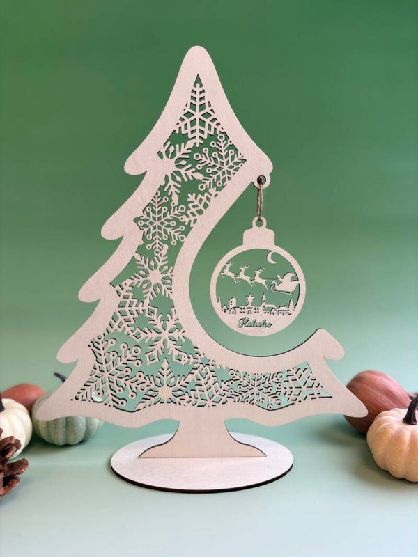 Kerstboom Snowflake – met hanger