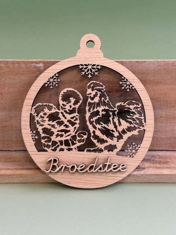 Kerstbal - Zijdehoender Familie