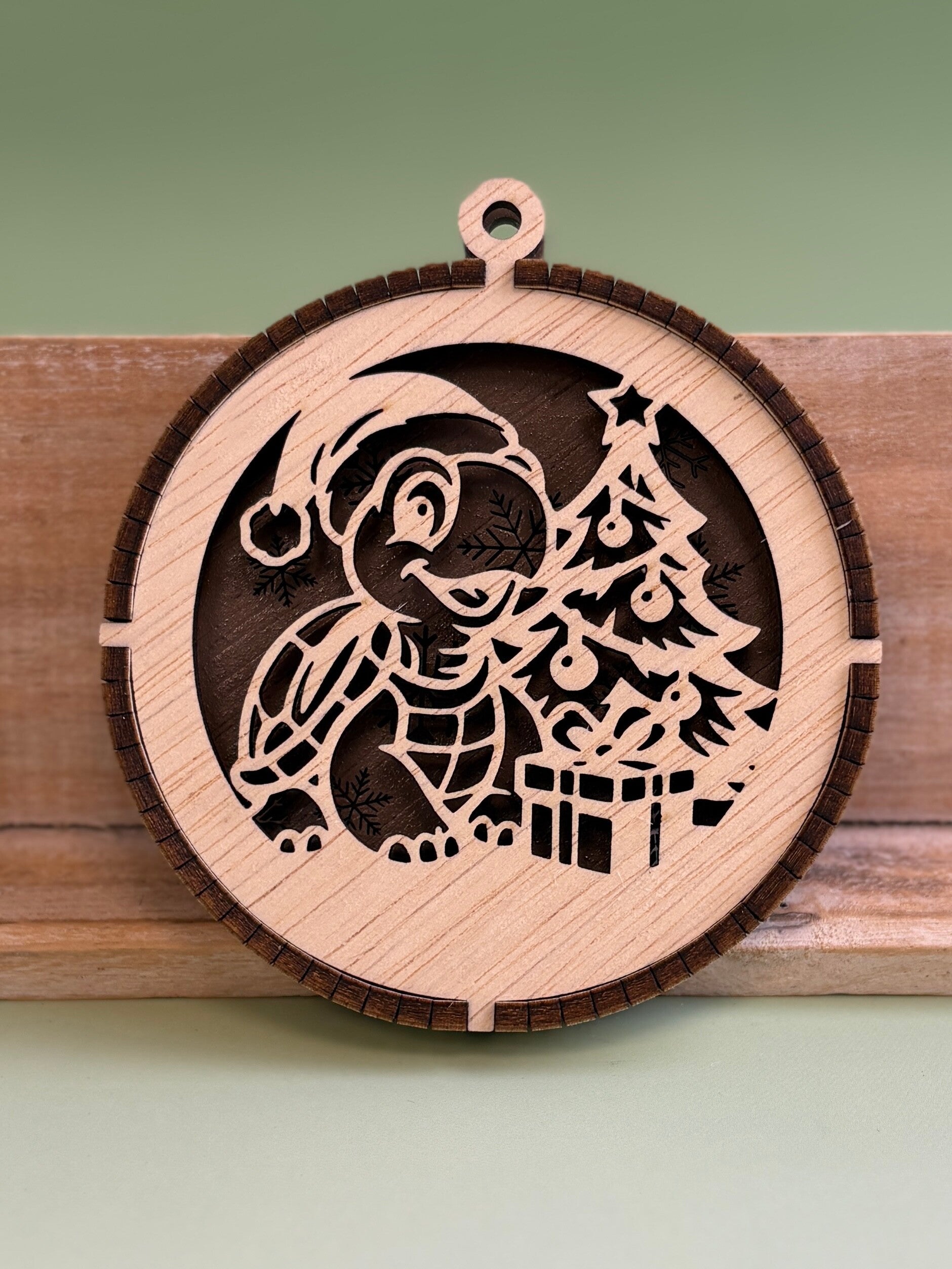 3D Kerstbal - Schildpad