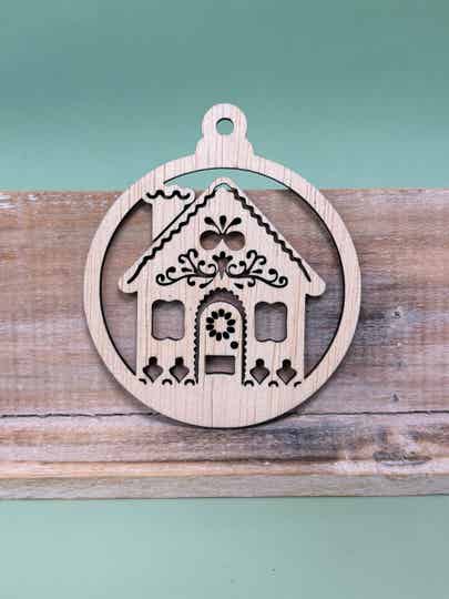 Kerstbal - Peperkoekhuisje