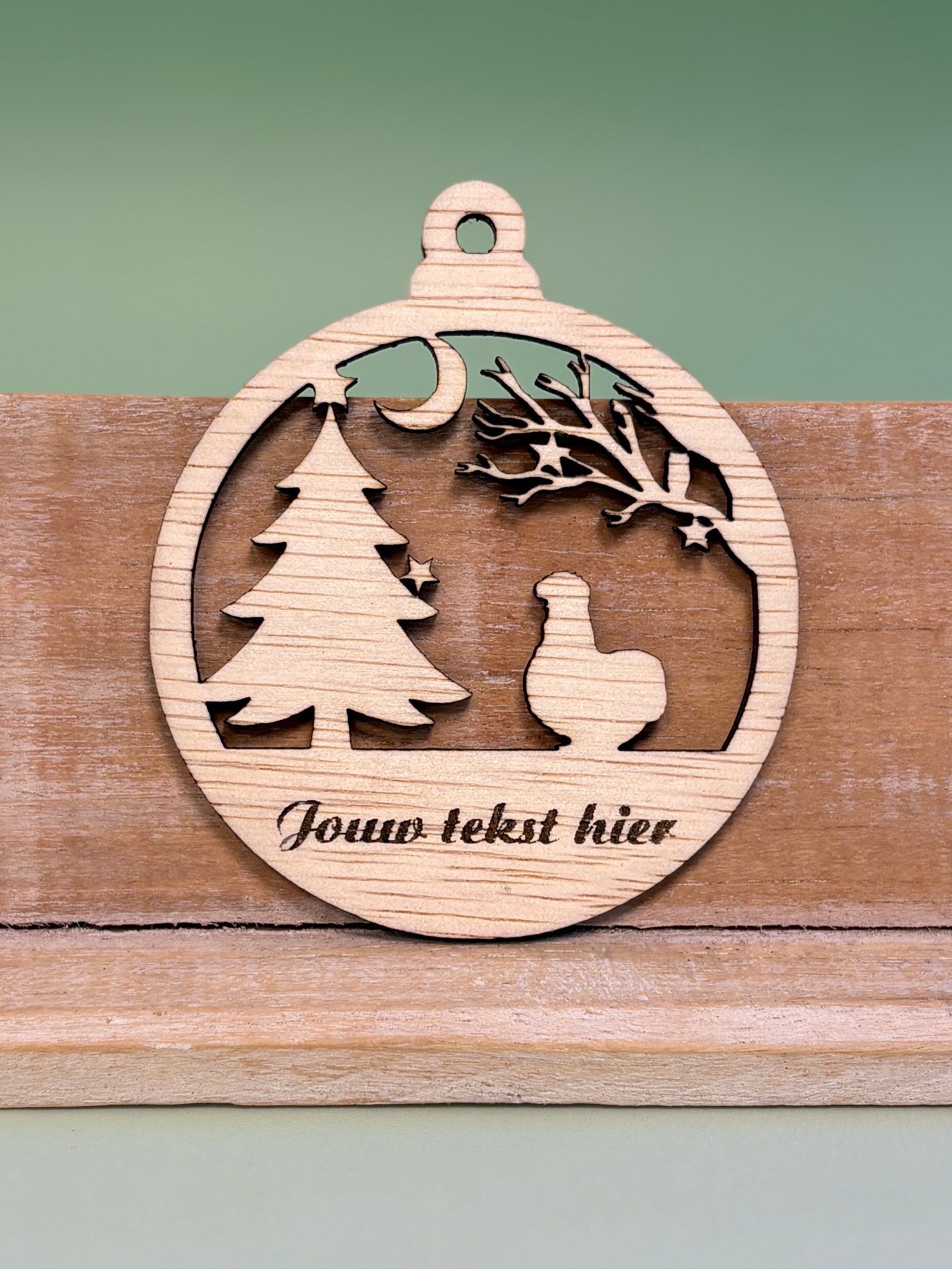 Kerstbal - Zijdehoender Kerstboom