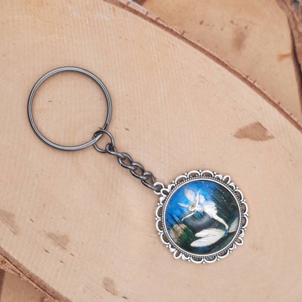 sleutelhanger elf 17 zilver