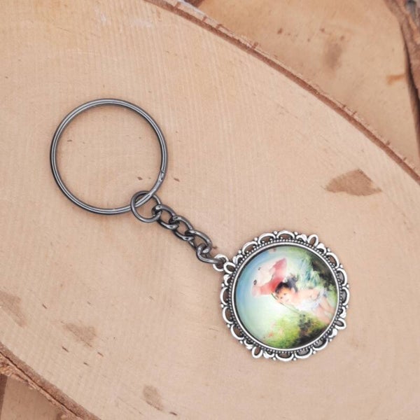 sleutelhanger elf 18 zilver