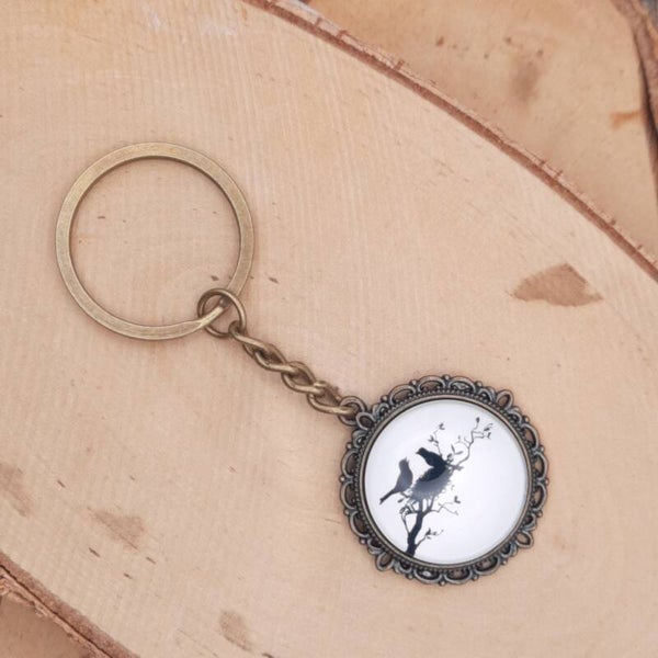 sleutelhanger boom brons